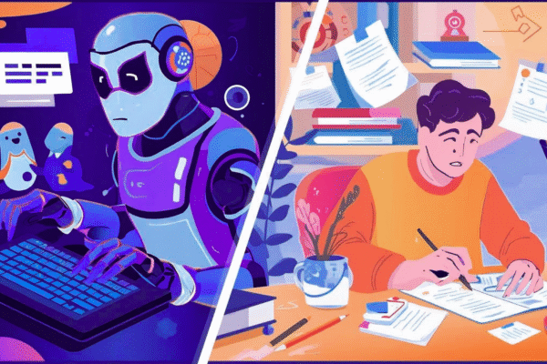 AI vs human copywriting comparison 2025