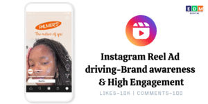 Meta Ads example with Instagram Reels and Facebook ads driving brand awareness and engagement
