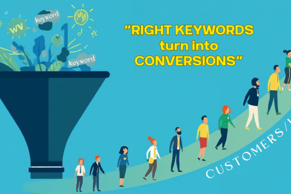 Right keywords turn into conversions.
