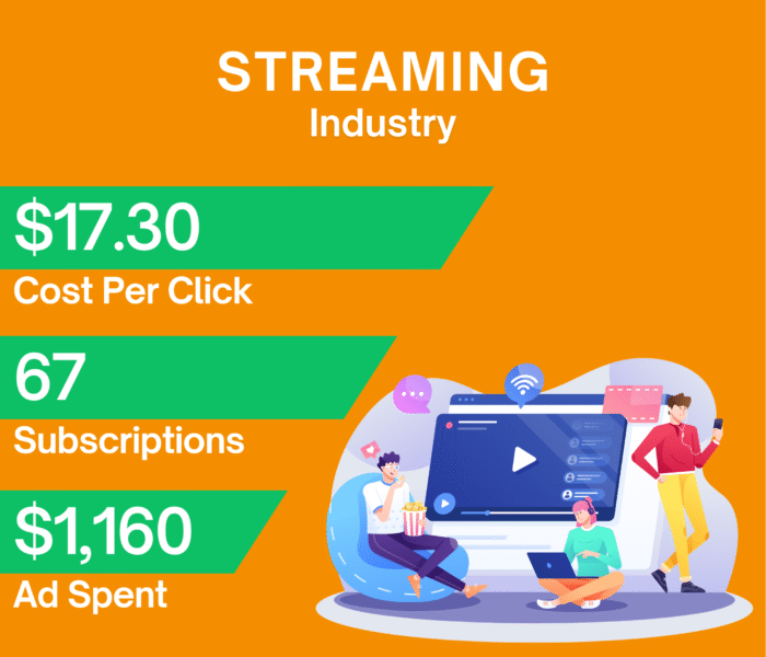 Google Ads campaign results for Nexa IPTV showing increased subscriber conversions and lower cost per acquisition.